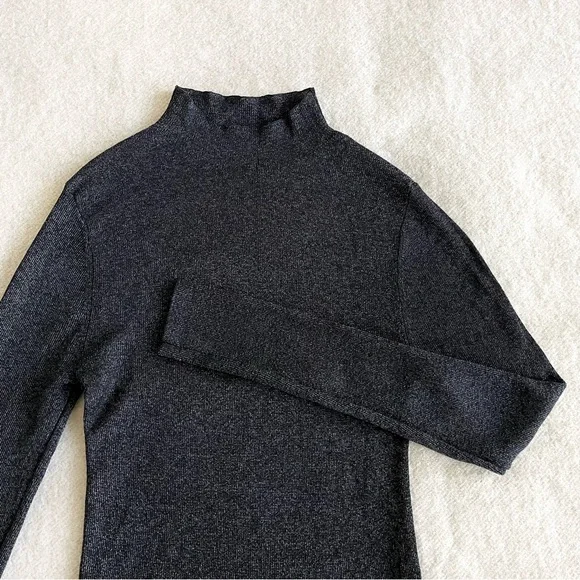 St Agni The Long Sleeve High Neck Knit Top in galaxy - Picture 6 of 11